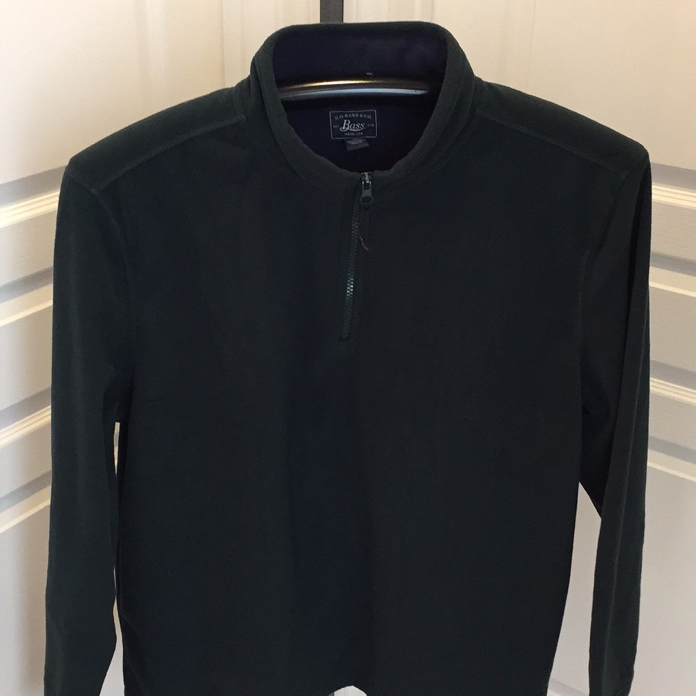 G H Bass & Co Quarter Zip Pullover/New